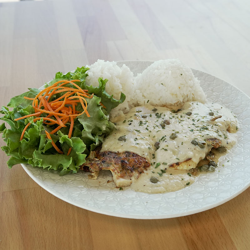image of Mahi Mahi in garlci cream sauce